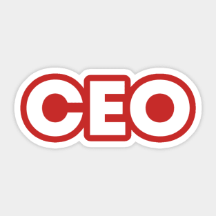 Startup CEO tshirt Sticker